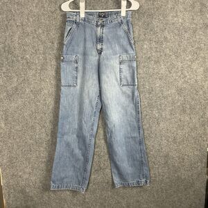 Polo Jeans Co Ralph Lauren Boys Jeans Sizze 18 Cargo Straight Y2K